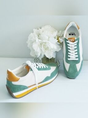 NEW Madewell MWL League Sneakers in Washed Nubuck & Suede Sz Women 9.5M / Men 8M